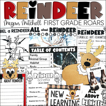 Preview of Reindeer Activities Nonfiction Informational Text Reading Comprehension