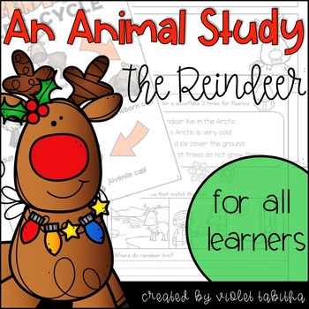 Preview of Reindeer Animal Study and Life Cycle Unit