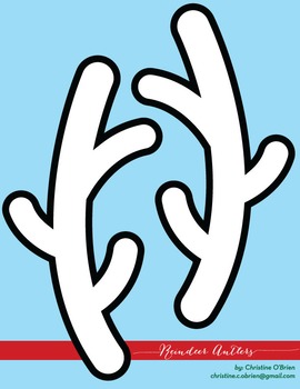 Preview of Reindeer Antler Printable and Clip Art