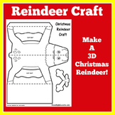 Reindeer Christmas Craft |  Preschool Kindergarten 1st Gra