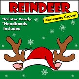 Reindeer Christmas Crown Craft - Printer Ready and Easy To Use