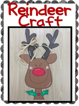 Reindeer Craft by Miss Huggans and Kisses | Teachers Pay Teachers