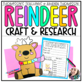 Reindeer Craft | Caribou Research Project | Winter Bulletin Board