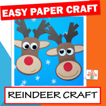 Preview of Reindeer Craft - Christmas Craft Activity