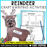 Reindeer Craft & Writing | Arctic Animals Activities, Pola