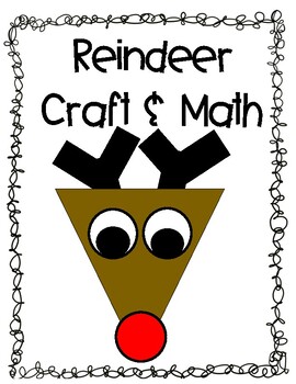 Preview of Reindeer Craft and Math