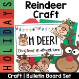 Reindeer Craft with Bulletin Board Sign