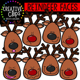 Reindeer Faces {Creative Clips Digital Clipart}