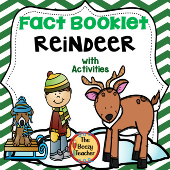 Preview of Reindeer Fact Booklet with Activities | Nonfiction | Comprehension | Craft