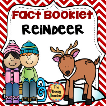 Preview of Reindeer Fact Booklet | Nonfiction | Comprehension | Craft