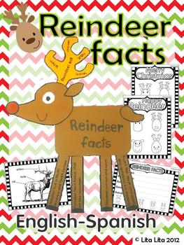 Preview of Reindeer Facts Fold and Learn