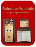 Reindeer Foldable, Beginning/Middle/End Writing(Christmas)