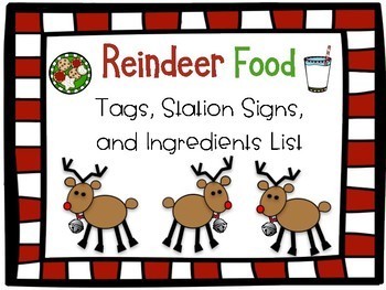 Reindeer Feed Free Printable - Mrs. Jones Creation Station