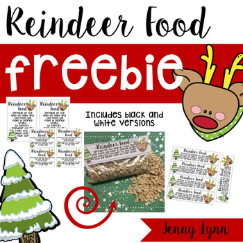Reindeer Food Freebie by Jenn Walling | TPT