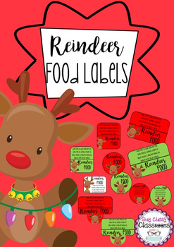 Details about  / CHRISTMAS REINDEER FOOD POEM STICKERS LABELS x 1000 #abq