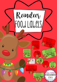 Reindeer Food Labels with poem printables