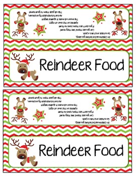 Reindeer Food {Letter From Santa} and {Bag Toppers} by Khrys Greco