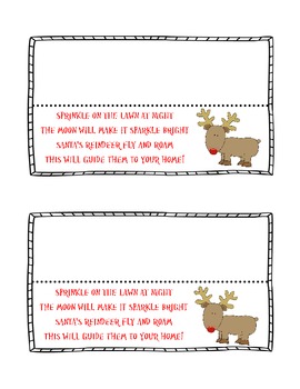 Reindeer Food Poem by Kari Webb | Teachers Pay Teachers