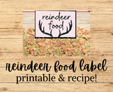 Reindeer Food: Recipe & Printable Label, Wildlife Safe