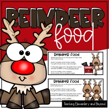 Reindeer Food for Christmas Eve by Teaching Elementary and Beyond