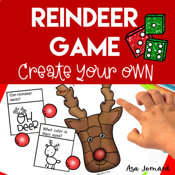 Preview of Reindeer Game Create Your Own  Activity |  Christmas Winter Festive Season