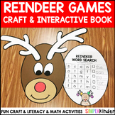 Reindeer Craft Book with Math, Literacy, Writing Activitie