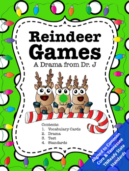 Preview of Elements of Drama Reindeer Games Christmas Reader's Theater Common Core 4th 5th