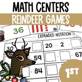 Reindeer Games Math Centers - 1st Grade