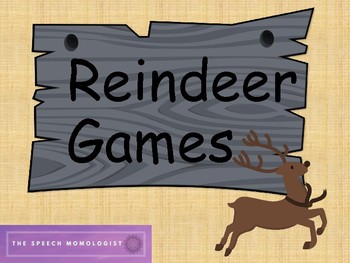 Reindeer Games: Speech Therapy Game by Speech Hens | TPT
