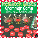 Reindeer Games with Nouns, Verbs, Adjectives Sort