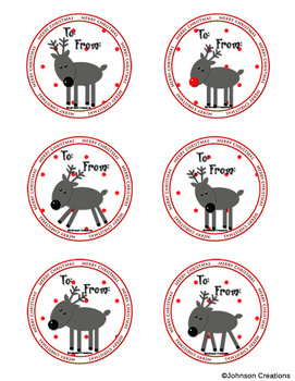 Preview of Reindeer Gift Tags