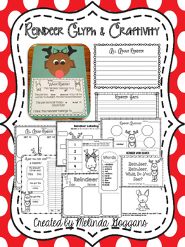 Reindeer Glyph & Craftivity by Melinda Goggans | TpT