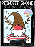 Reindeer Gnome Directed Draw, Writing and Coloring Pages
