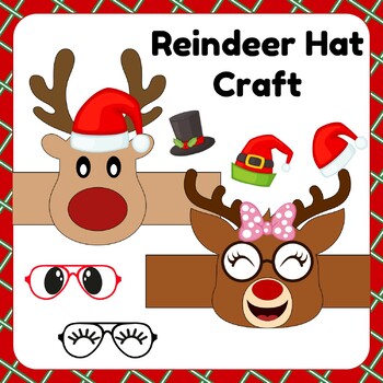 Reindeer Hat Craft | Christmas Reindeer Hats | Reindeer Hat/Crown