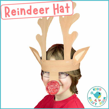 Preview of Reindeer Hat Craft | Christmas Craft | Reindeer Headband Template | Winter Craft