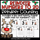 Reindeer Math Counting Numbers 1-20 Ten Frames December Ch