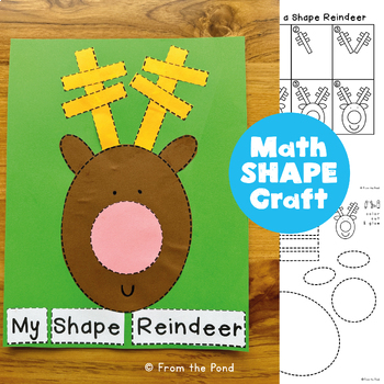 Preview of Reindeer Math Craft
