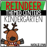Reindeer Math and Literacy Centers for Kindergarten