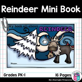 Preview of Reindeer Mini Book for Early Readers (Caribou) - Animal Study