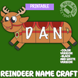 Reindeer Name Craft - Christmas Decoration, Rudolph The Red Nose