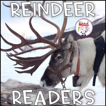 Preview of Reindeer Nonfiction Guided Reading Books with 3 Levels FUN FOR CHRISTMAS