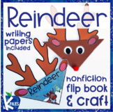 Reindeer Nonfiction Reading and Writing Craft Activity