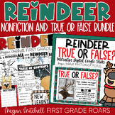 Reindeer Nonfiction Unit and True or False Google Slides Activity