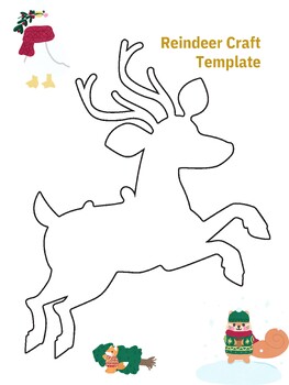 Reindeer Outline Templates by professional designer | TPT