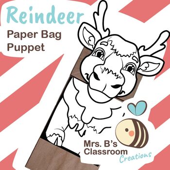 Rudolph Paper Bag Puppet Craft - Big Family Blessings