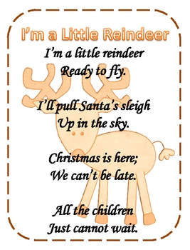 Reindeer - Poetry packet by D'Ann Johnson | Teachers Pay Teachers