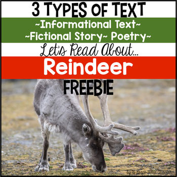Preview of Reindeer Informational Text FREE