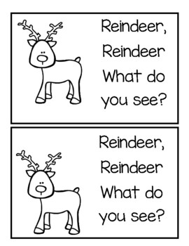 Reindeer, Reindeer What do you See?/Emergent/Predictable reader | TpT