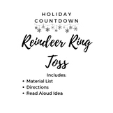 Reindeer Ring Toss Holiday Countdown Activity w/ Read Aloud Idea