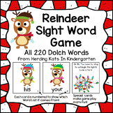 Reindeer Sight Word Game